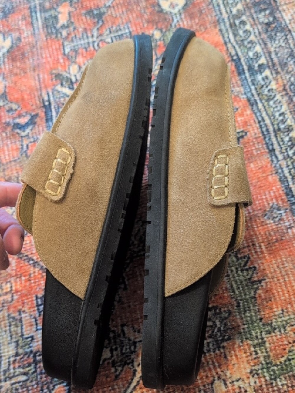 Women’s Suede Slip-On Loafers in Tan - Picture 10 of 10